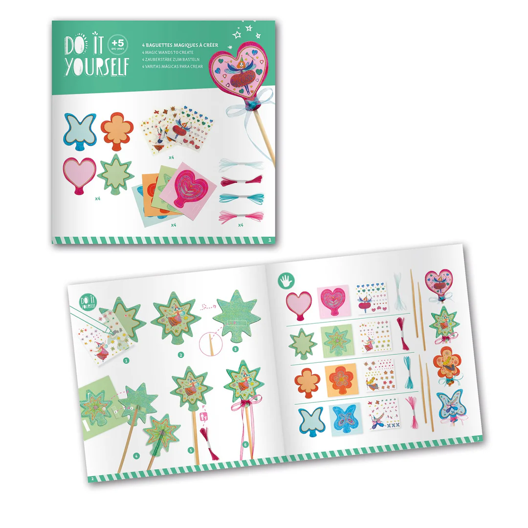 4 baguettes magiques à créer "Petites fées" / Djeco – Image 5