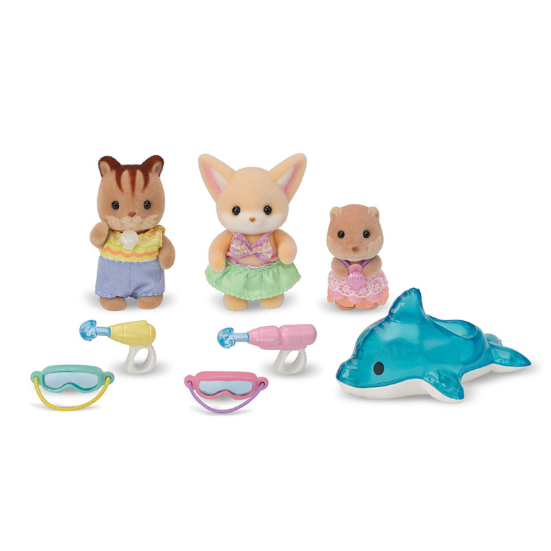 Le trio des bébés à la piscine / Sylvanian Families – Image 2