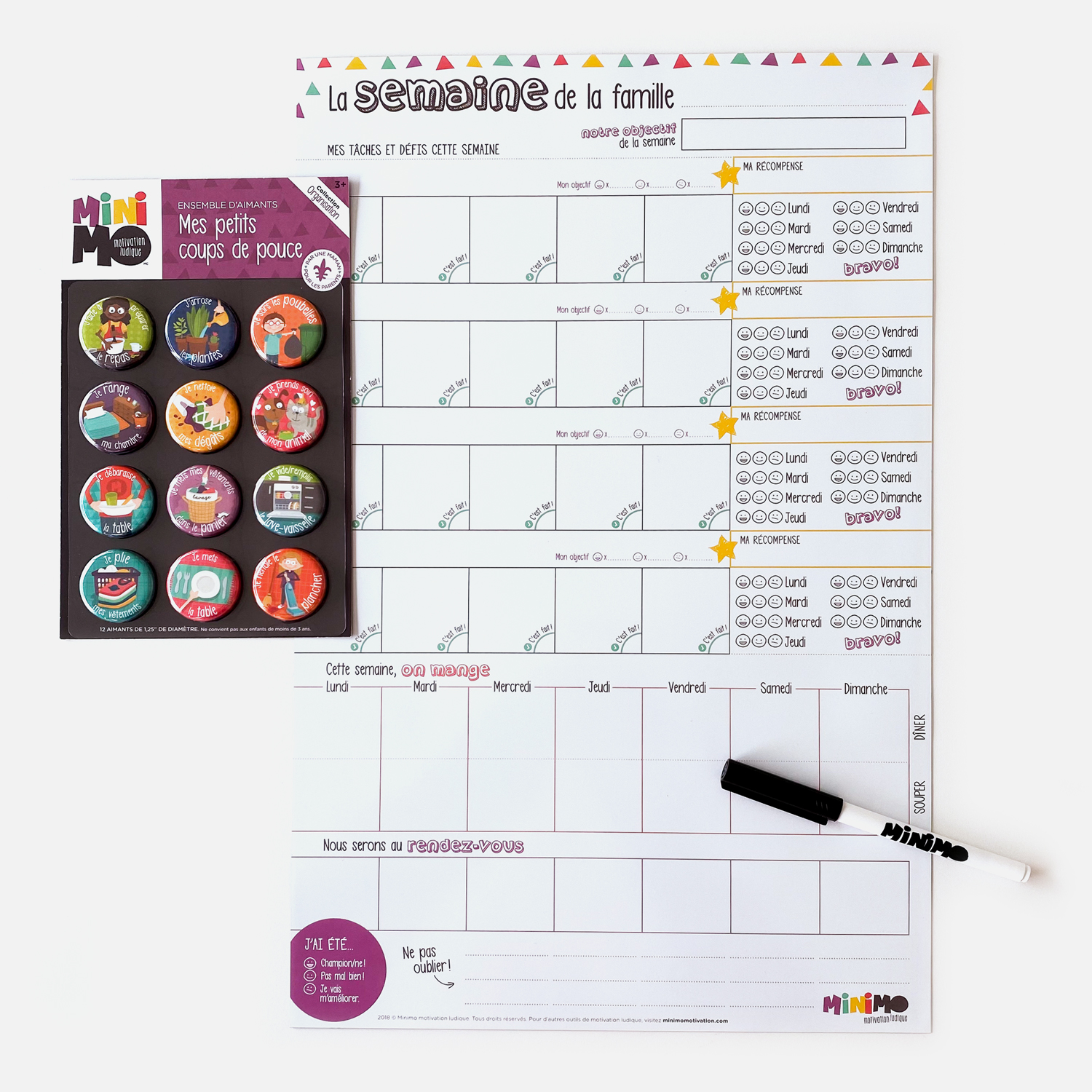 La semaine de la famille organisateur vertical / MiniMo