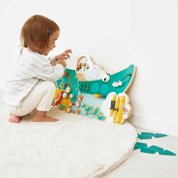Busy-board Crocodile en bois Tropik / Janod