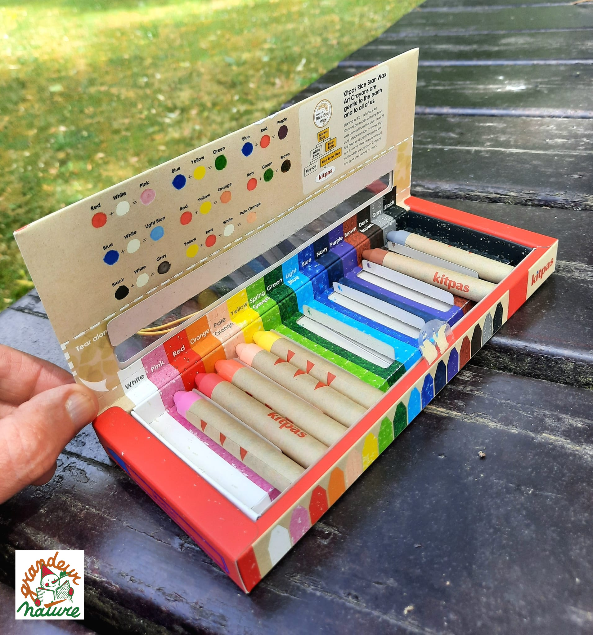16 crayons Rice Bran Wax Art / Kitpas – Image 2
