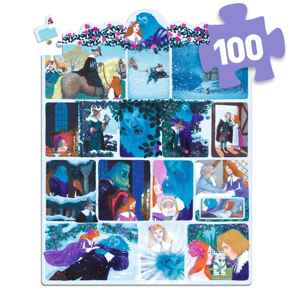 Puzzle Story 100 pièces - La Belle et la Bête / Djeco – Image 2