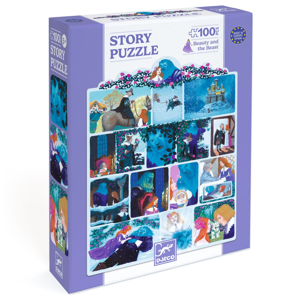 Puzzle Story 100 pièces - La Belle et la Bête / Djeco
