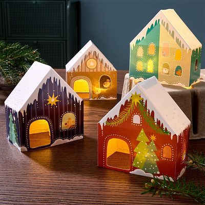 First Paper Piercing Winter Village / Haba