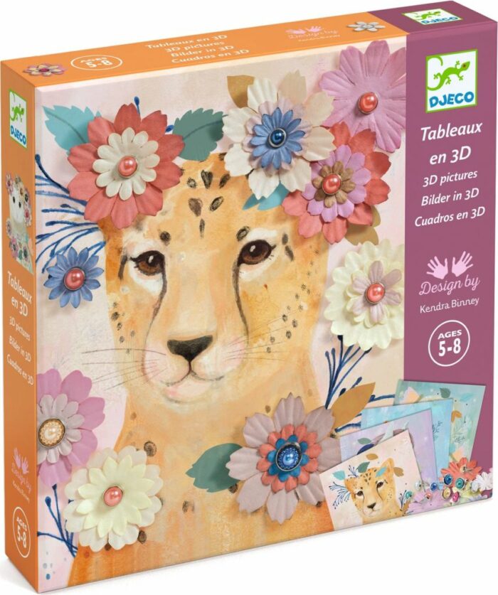 Tableaux en 3D - Couronnes de fleurs / Djeco