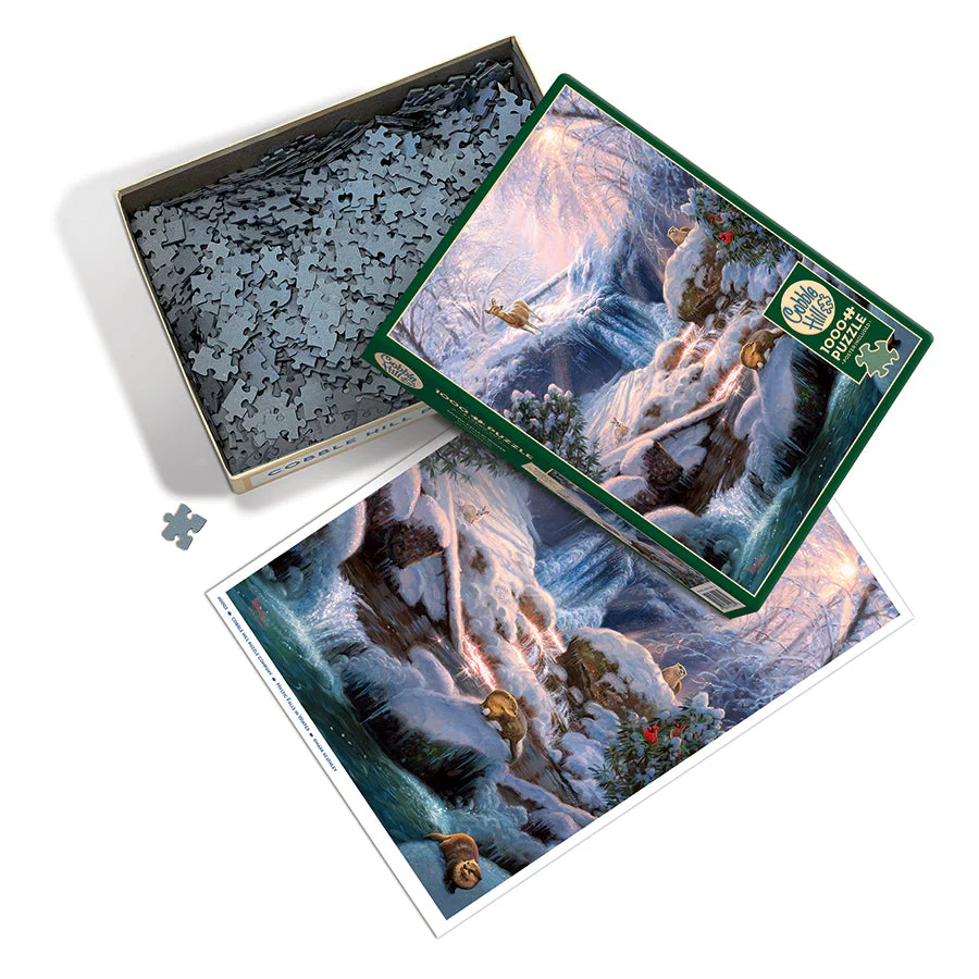 Puzzle 1000 pièces - Mystic Falls in Winter / Cobble Hill – Image 3