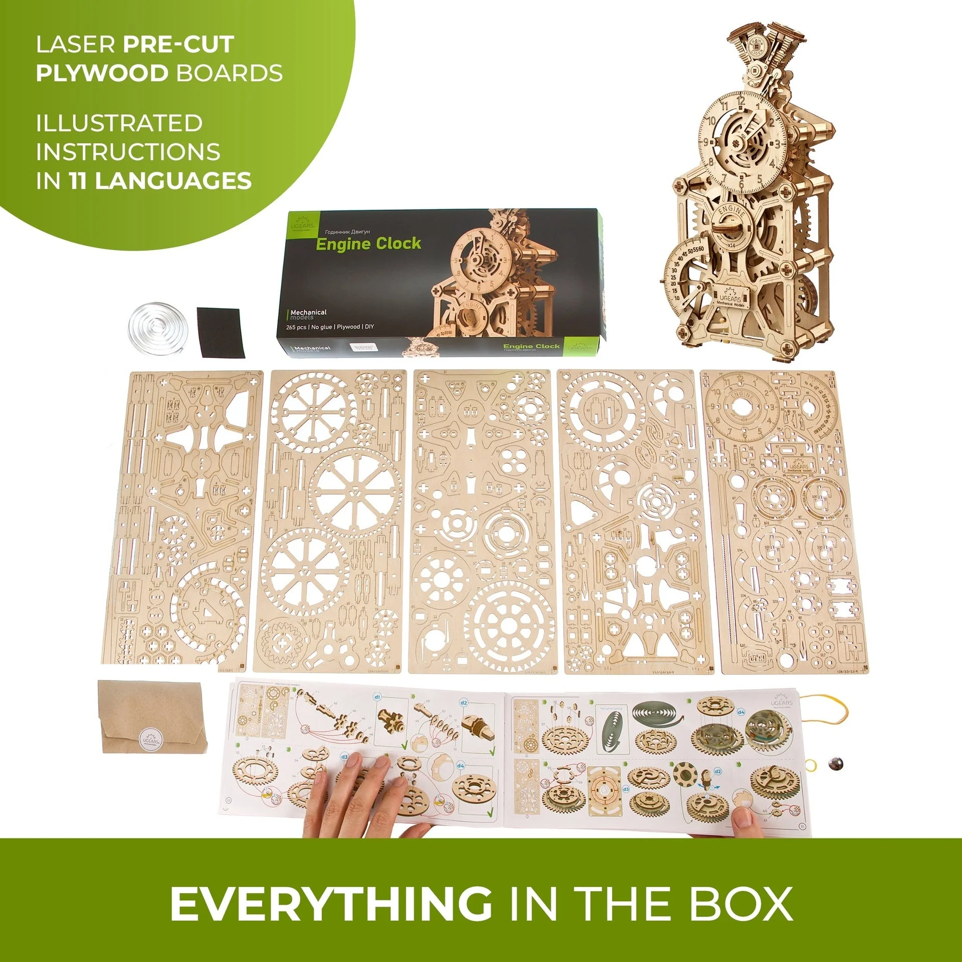 Horloge à moteur / Ugears – Image 4