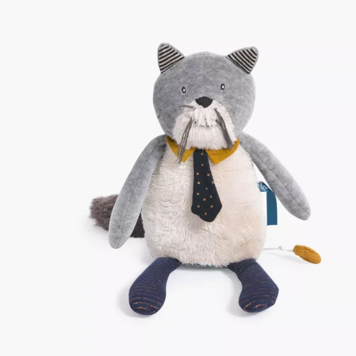 Peluche musicale chat Fernand - Les Moustaches / Moulin Roty