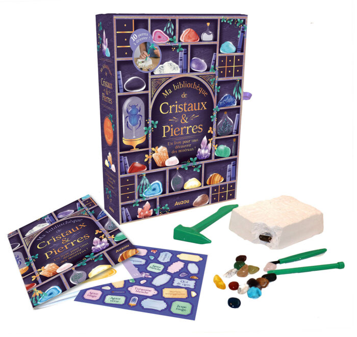 Ma Bibliothèque de Cristaux et Pierres / Auzou