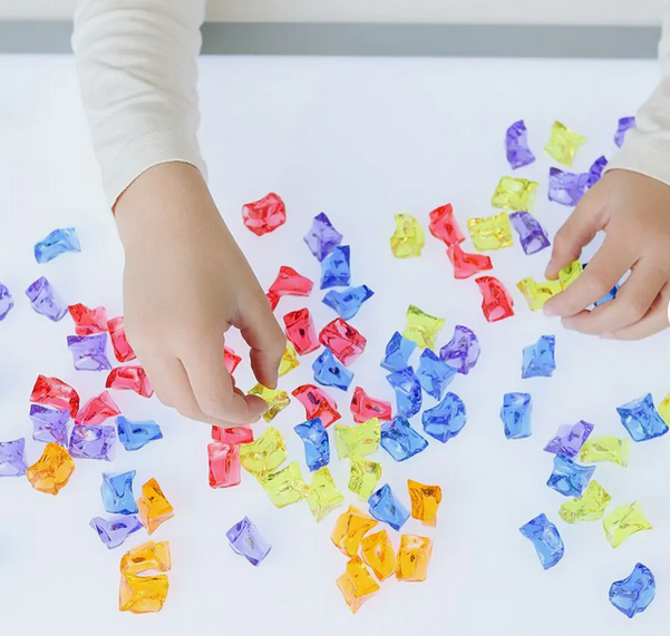 Pierres précieuses translucides à compter - Lightpad / Miniland