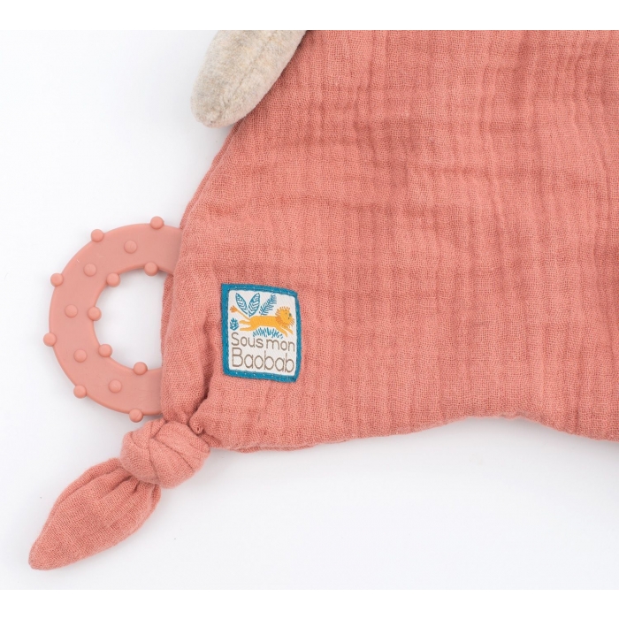 Doudou attache tétine girafe - Sous mon Baobab / Moulin Roty – Image 3