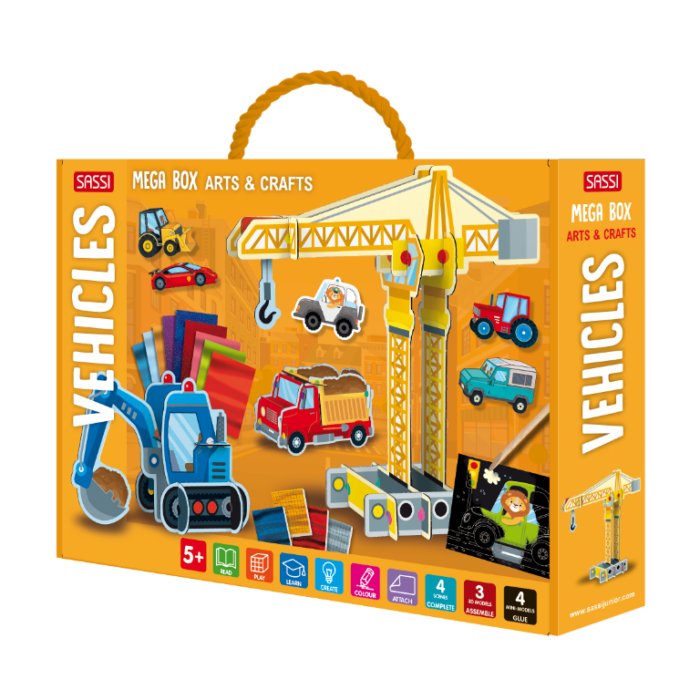Mega box arts et loisirs créatifs - Véhicules / Sassi