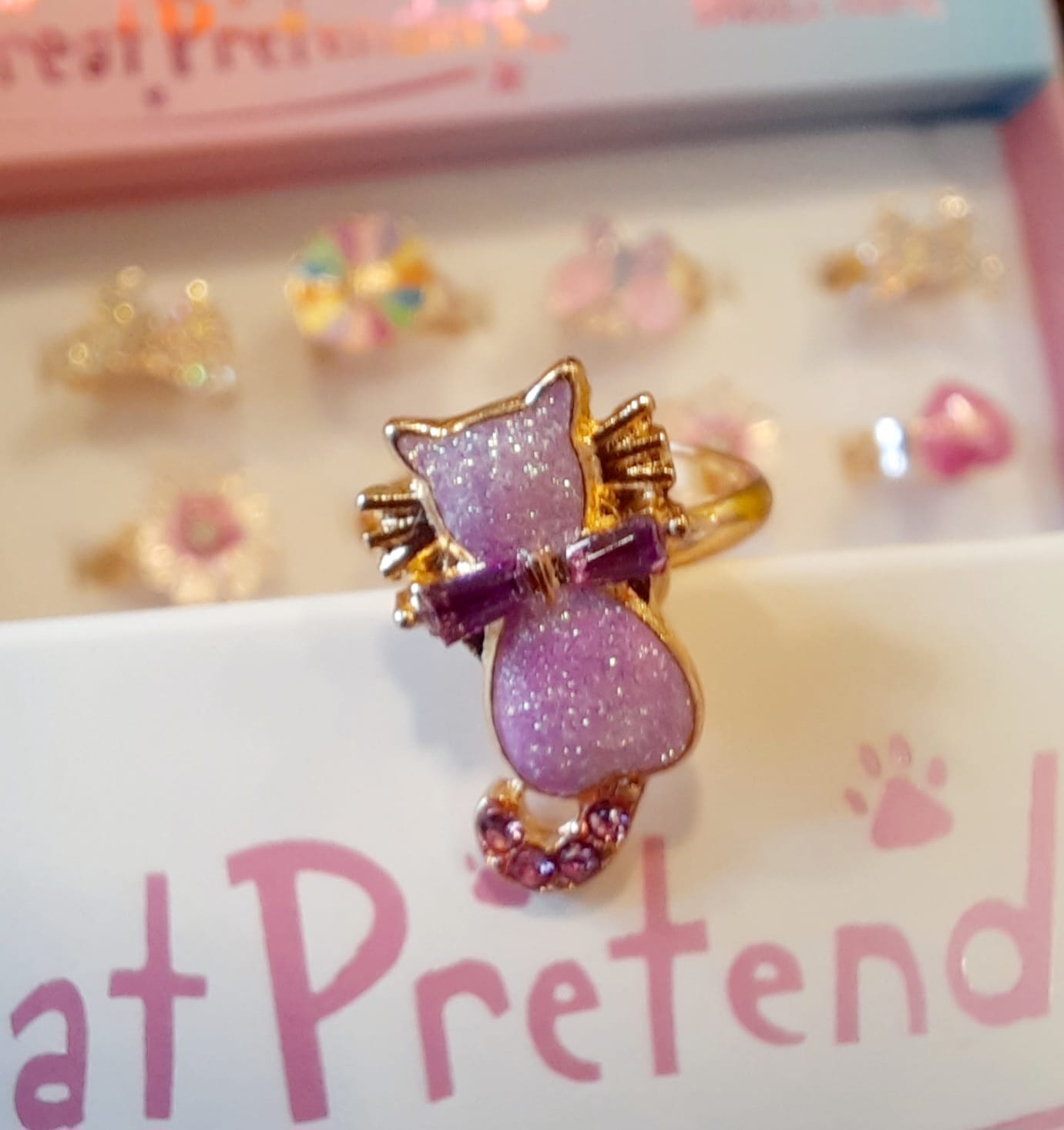 Bague spinner fantaisie chat / Great Pretenders – Image 2