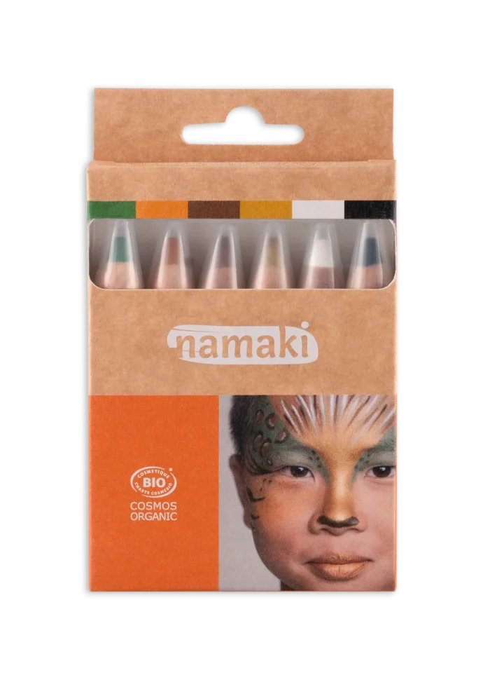Crayons de maquillage 6 couleurs Vie Sauvage / Namaki