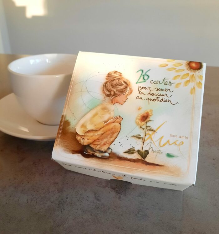 Coffret cartes à piocher tournesol / les éditions de Cortil