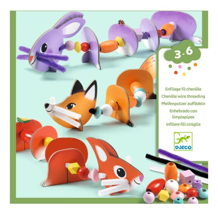 Enfilage - Animaux mignons / Djeco