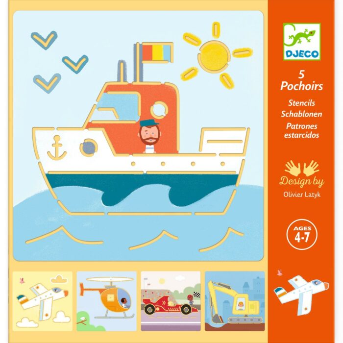 Transports & co - Pochoirs / Djeco