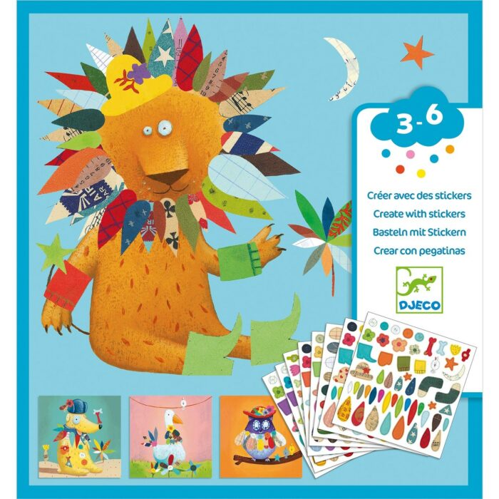 Animaux - Créer avec des stickers / Djeco