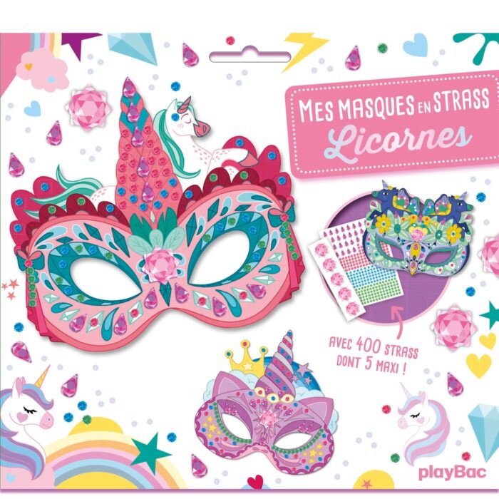 Licornes - Mes masques en strass / PlayBac