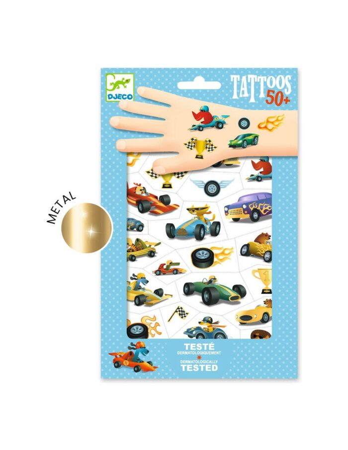 50 tatouages "Bolides" / Djeco