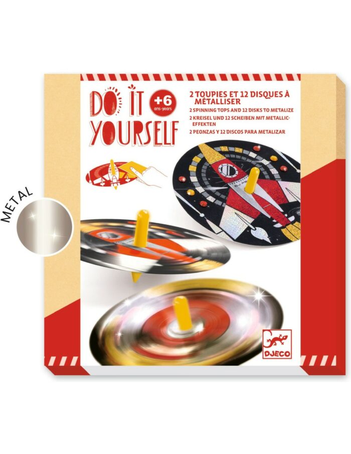 Hypnos cosmos - 2 toupies et 12 disques à métalliser / Djeco