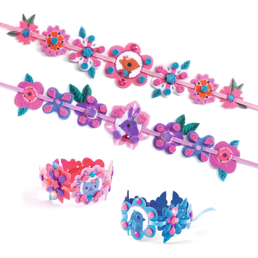 Meilleures copines - 4 bracelets Feutrine à créer / Djeco – Image 5