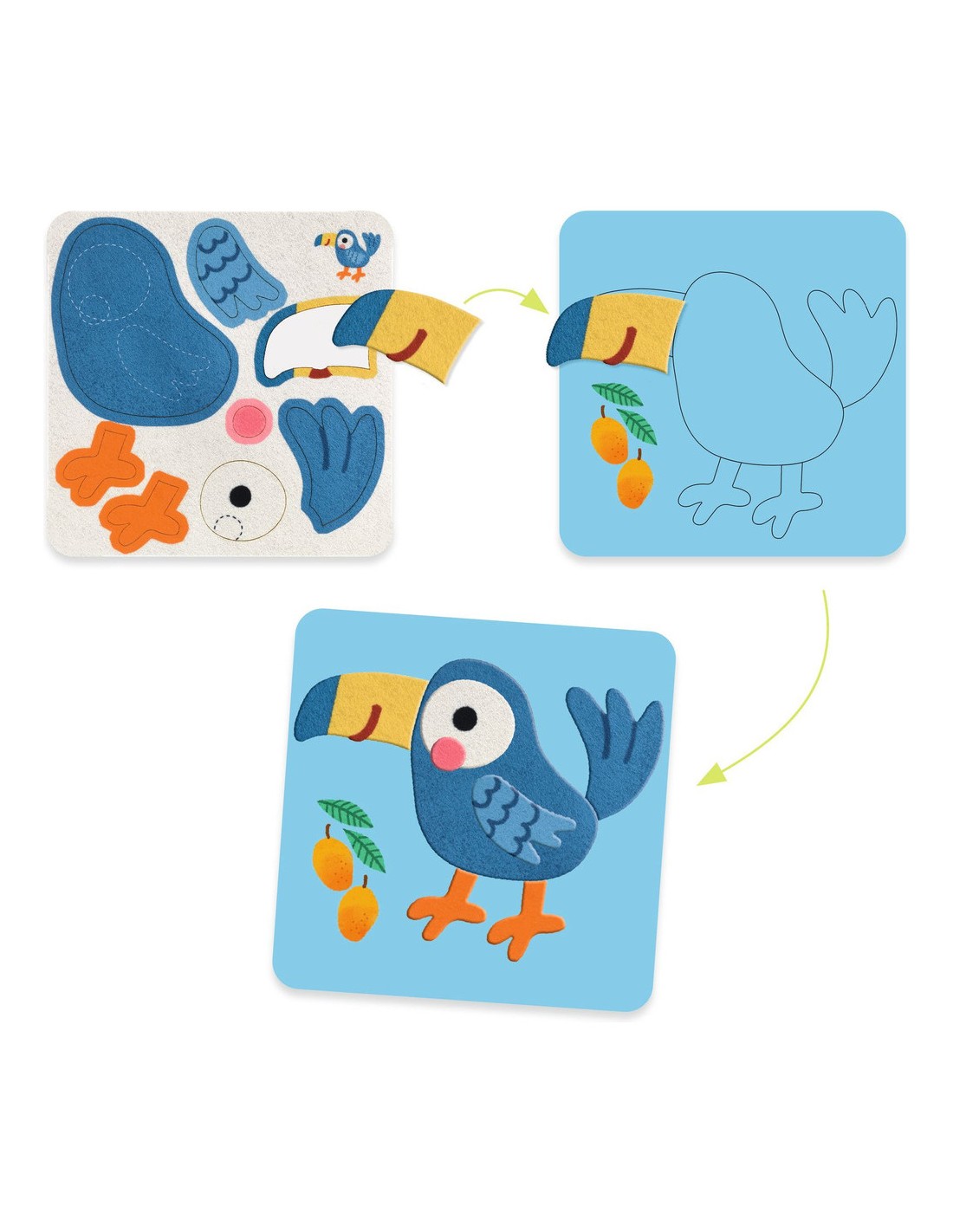 Animaux tout doux - Tableaux de feutrine / Djeco – Image 4