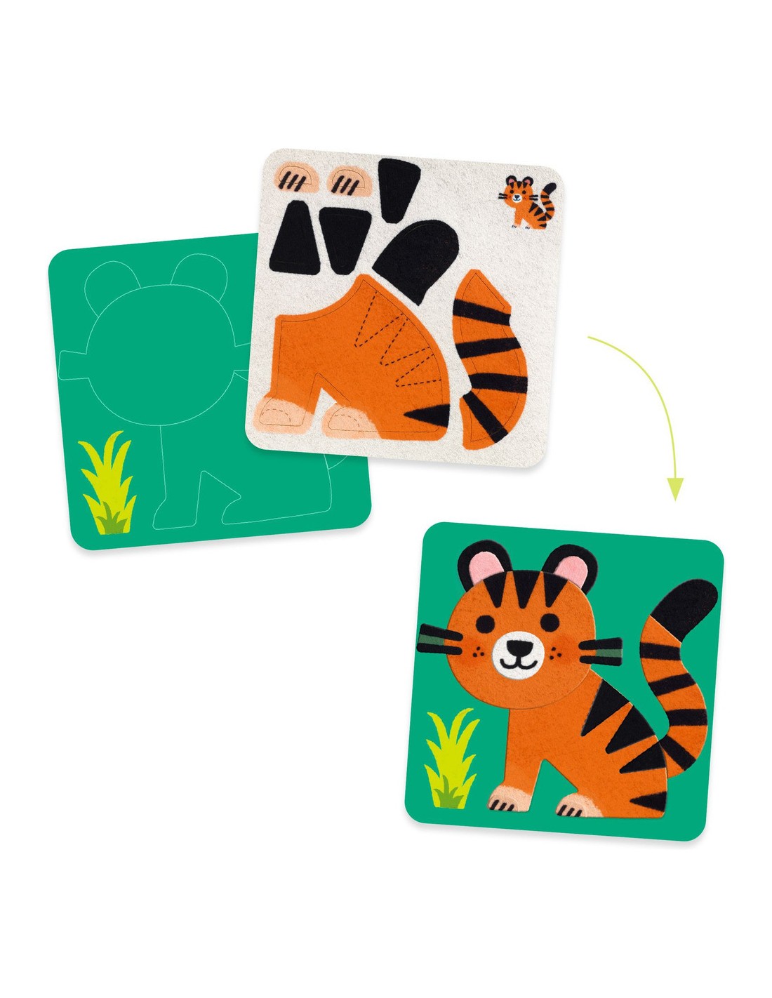 Animaux tout doux - Tableaux de feutrine / Djeco – Image 3
