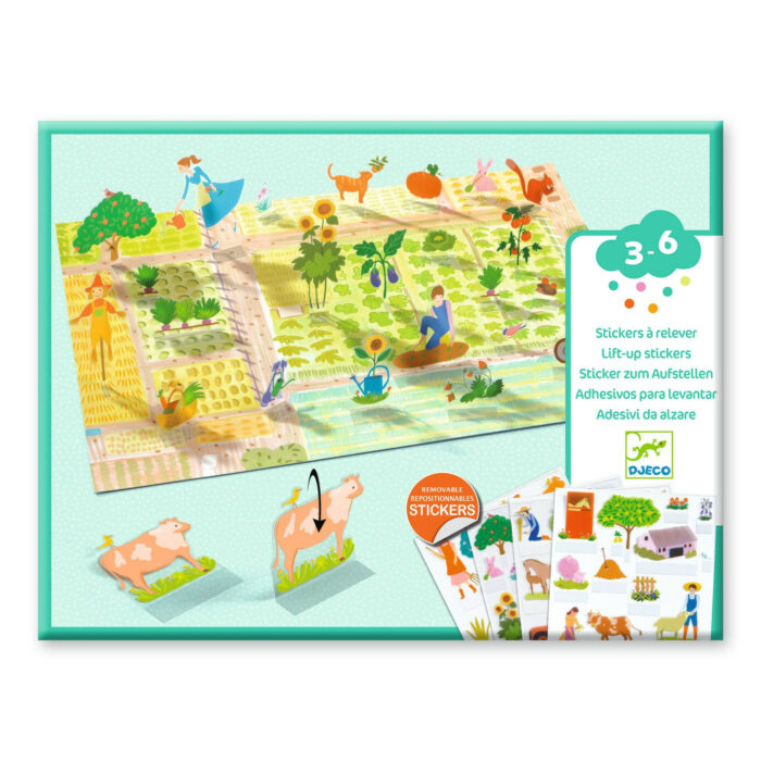 La ferme - Stickers à relever / Djeco