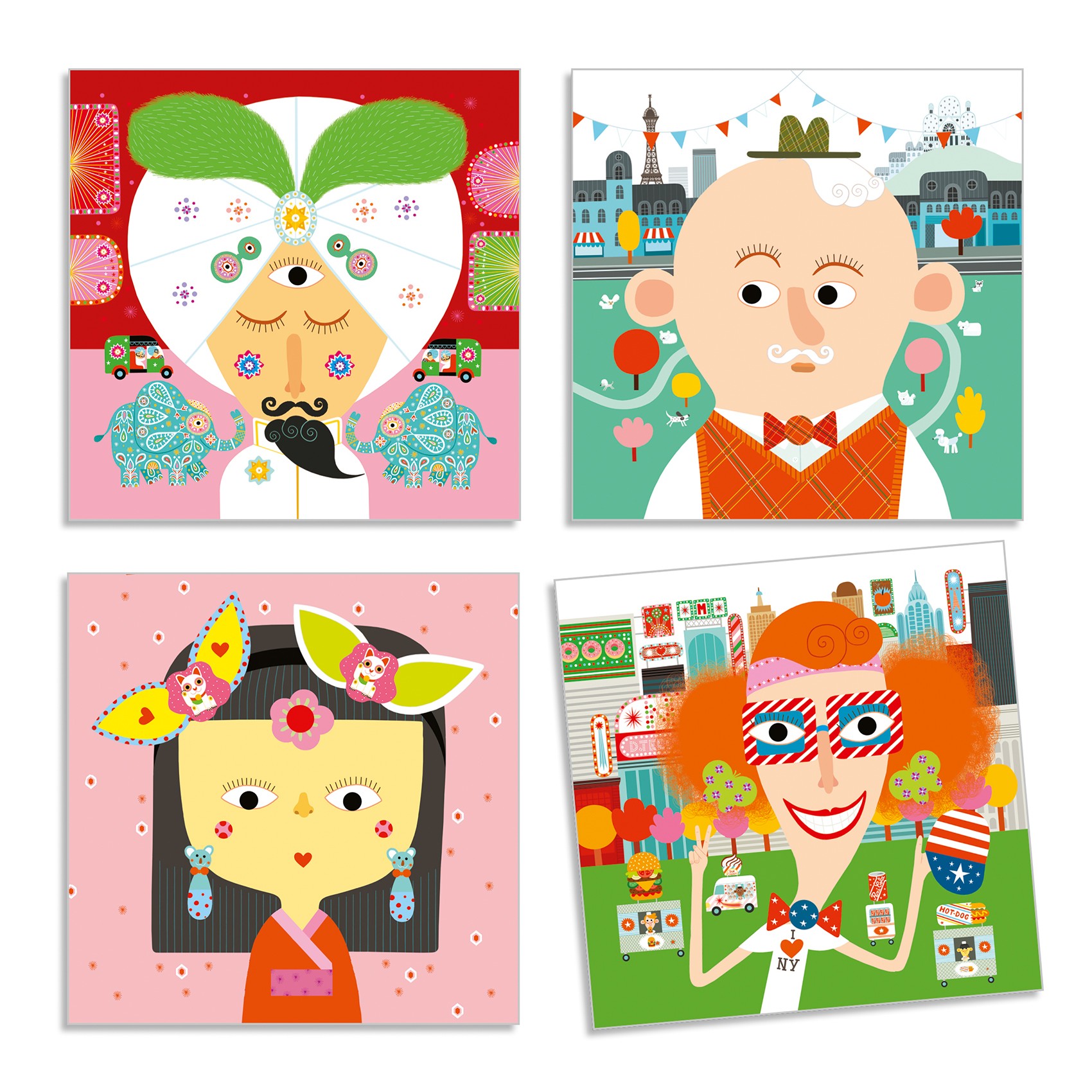 Tous différents - Créer avec des stickers / Djeco – Image 3