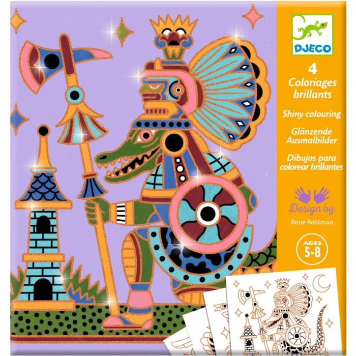 Guerriers animaux - Coloriages brillants / Djeco