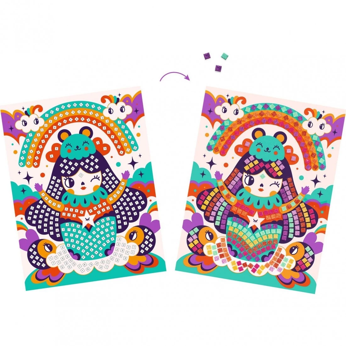 Kokeshis - Mosaïques / Djeco – Image 3