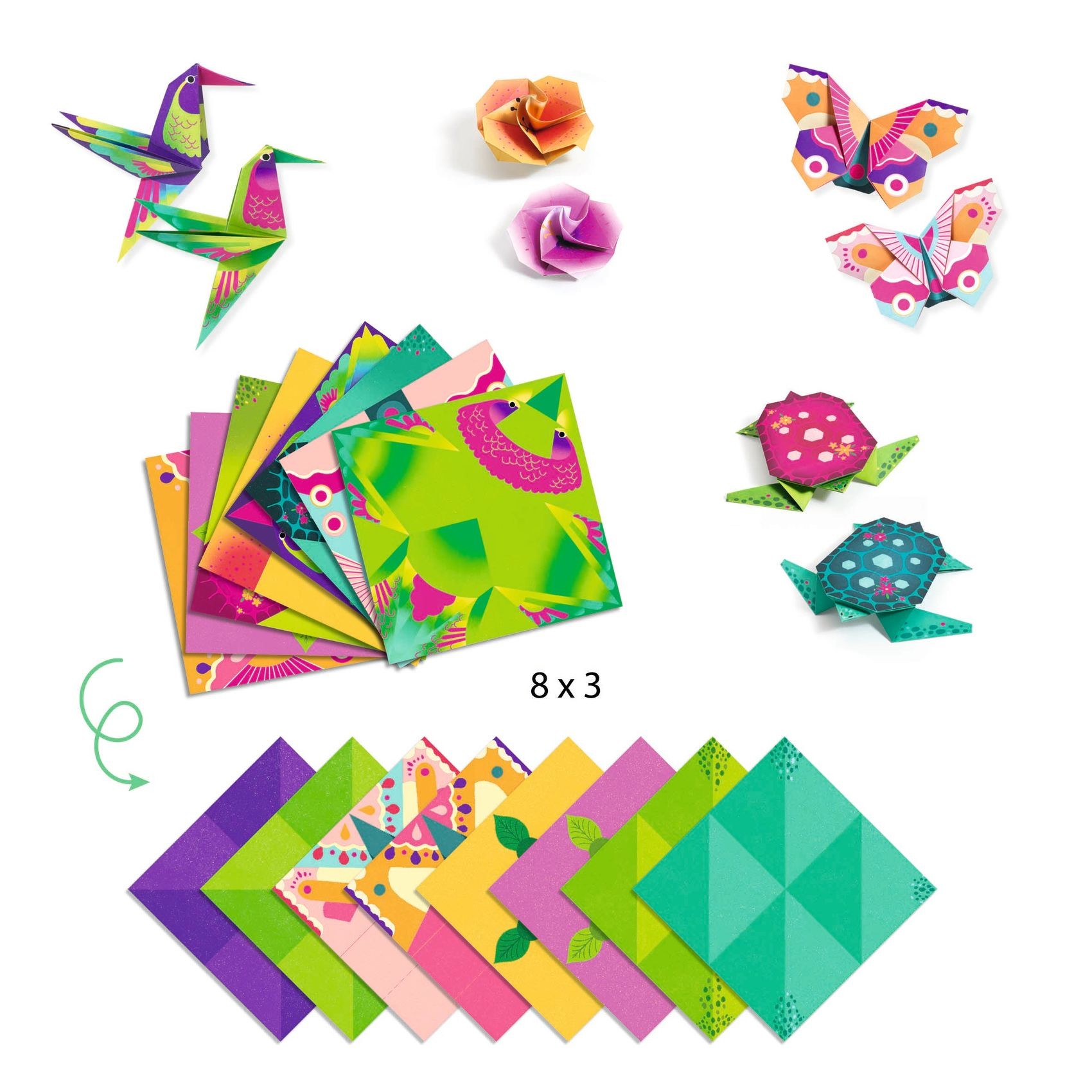 Tropiques - Origami niveau 3 / Djeco – Image 2