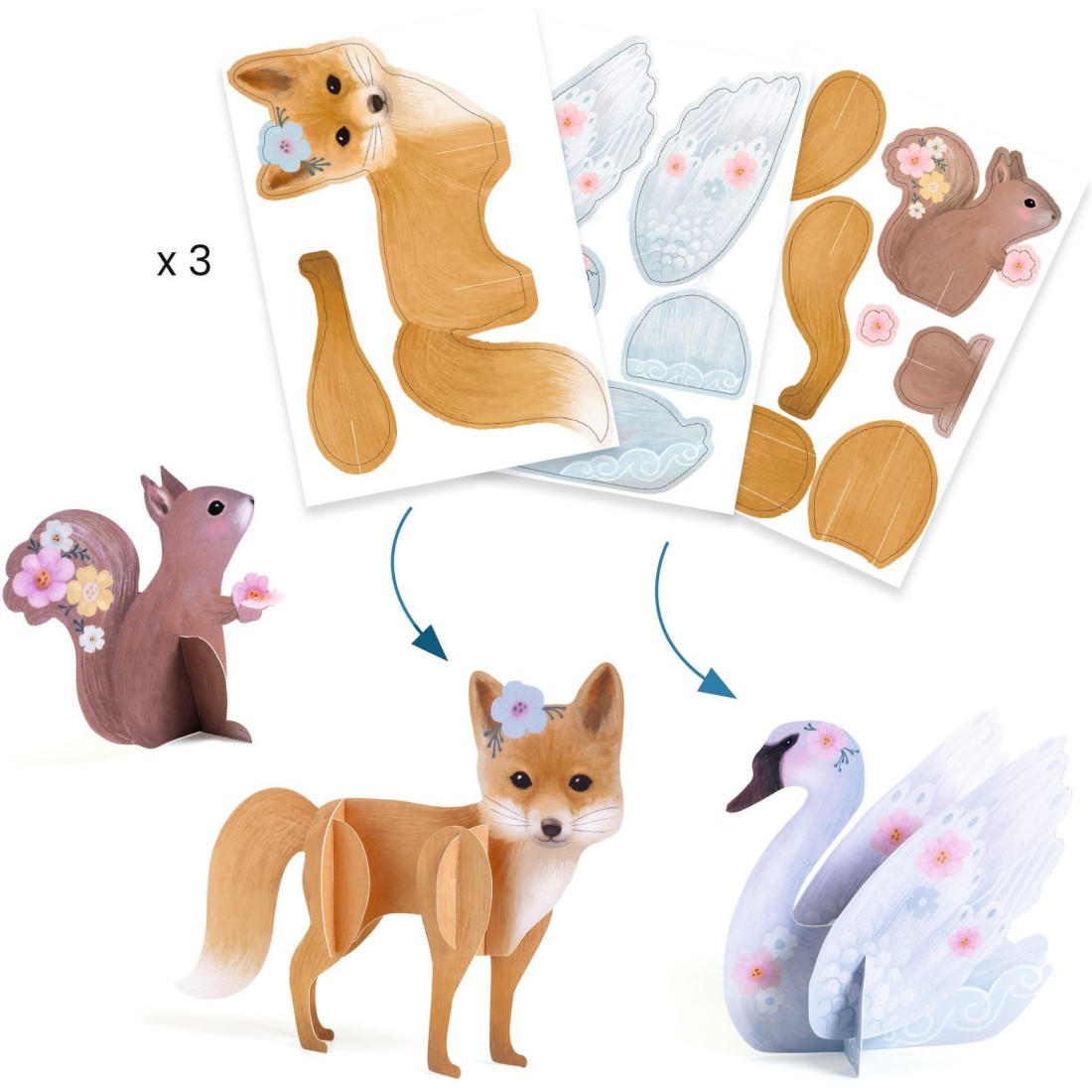 Fluffy Box - 6 activités créatives / Djeco – Image 4