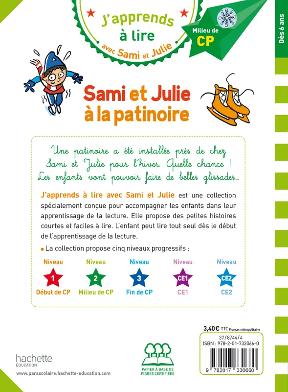 Sami et Julie à la patinoire - J'apprends à lire avec Sami et Julie / Hachette – Image 3