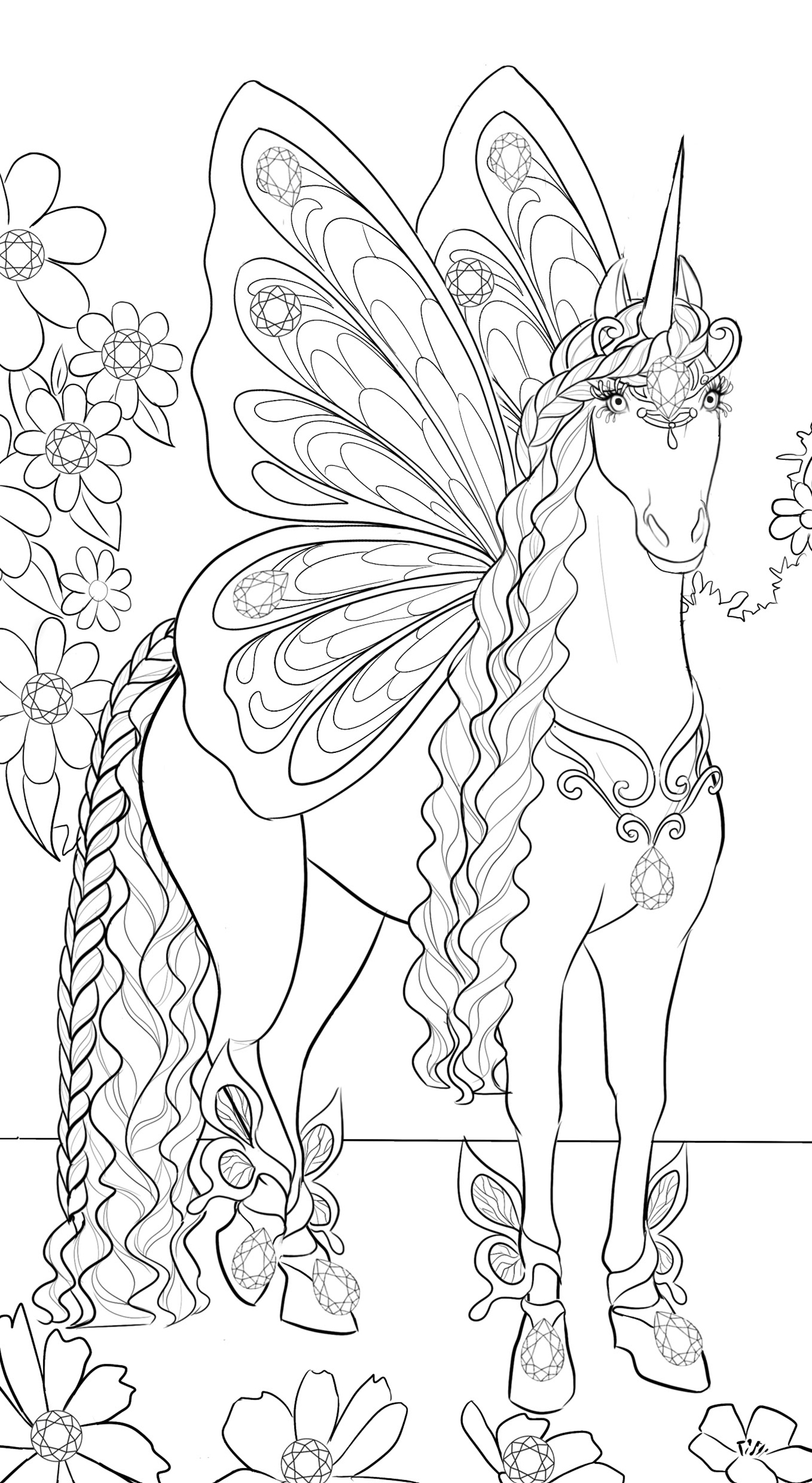 Strass et coloriages Licornes / PlayBac – Image 2