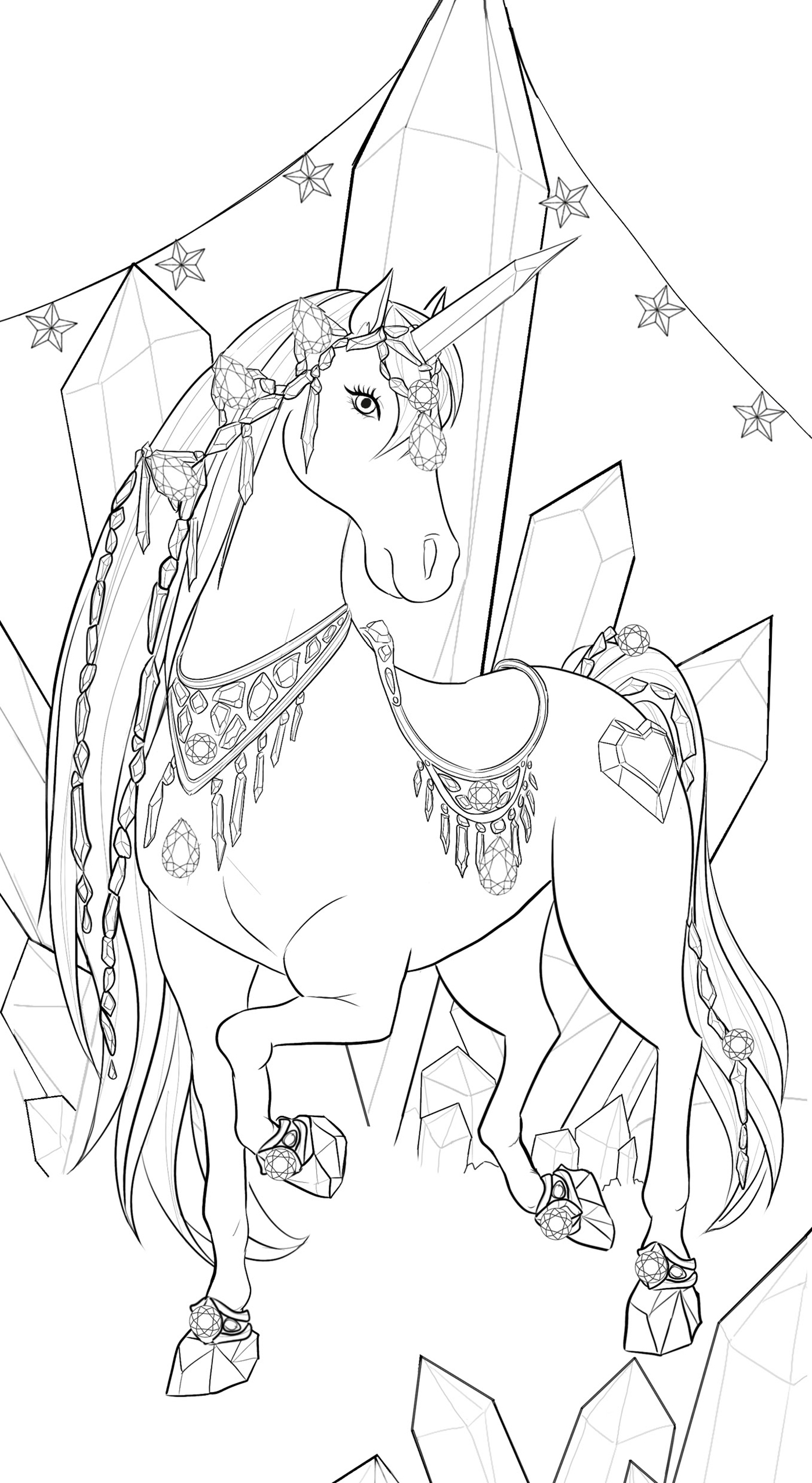 Strass et coloriages Licornes / PlayBac – Image 3