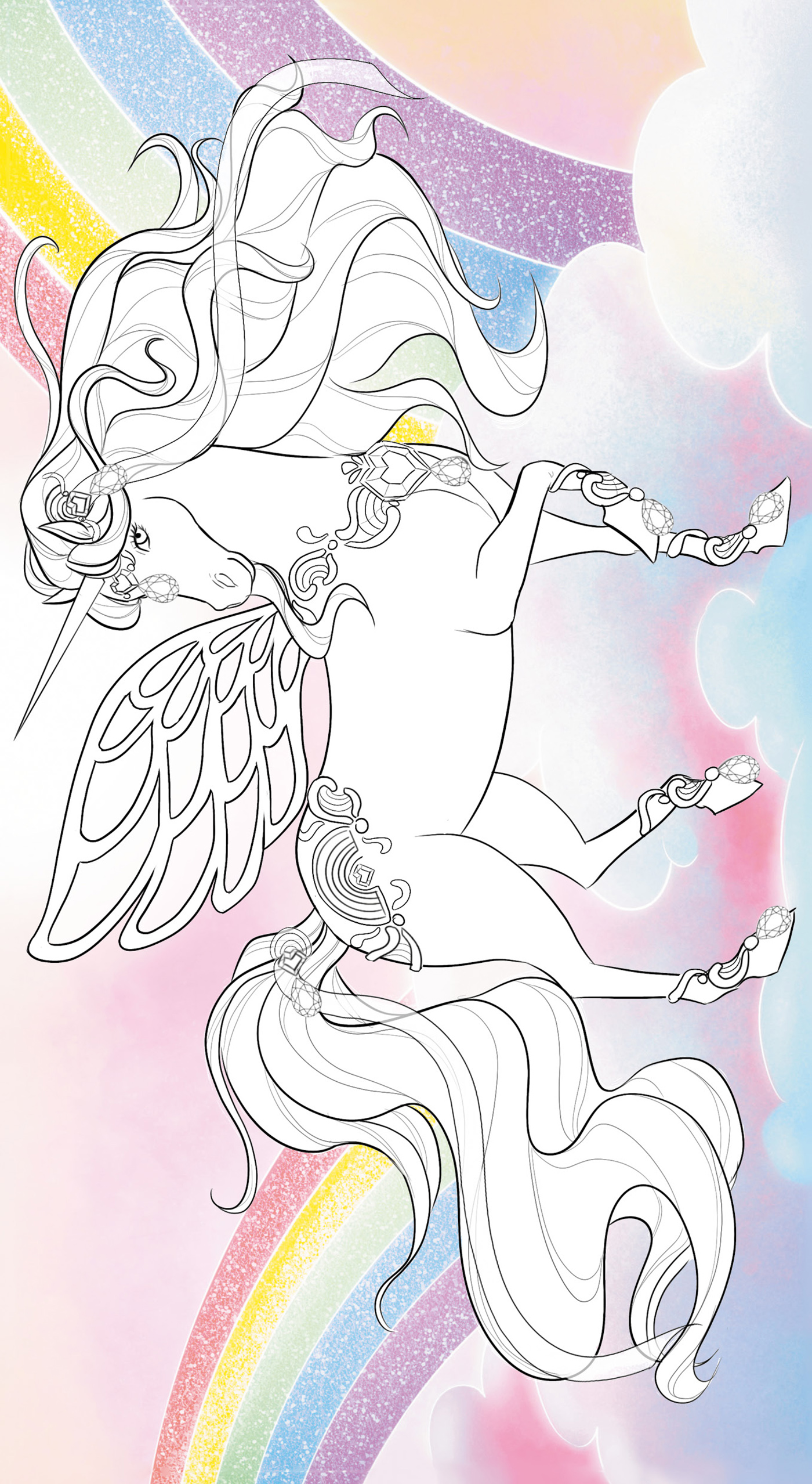 Strass et coloriages Licornes / PlayBac – Image 4