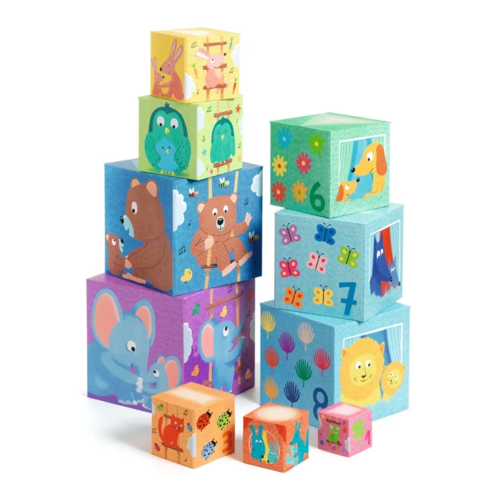 10 cubes - Arc en ciel / Djeco