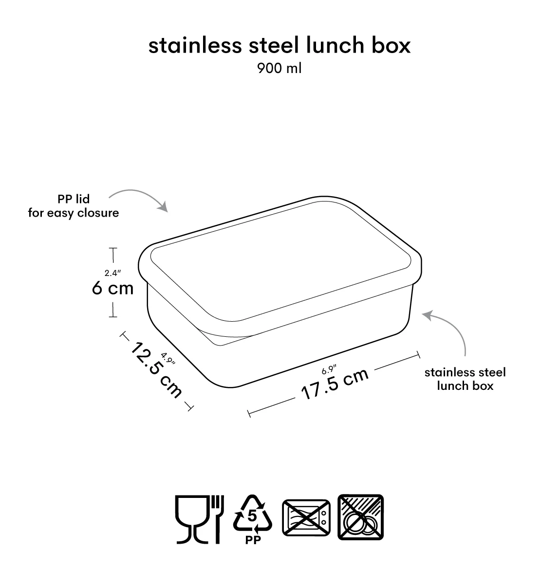 Boite à tartines en inox / A Little Lovely Company – Image 4