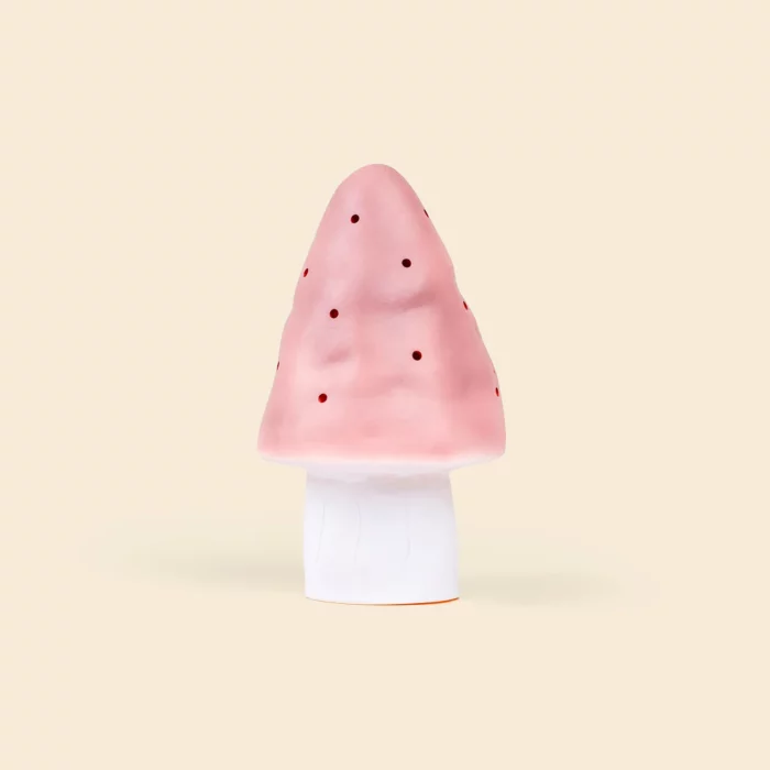 Petite lampe champignon rose vintage / Egmont Toys (Heico)