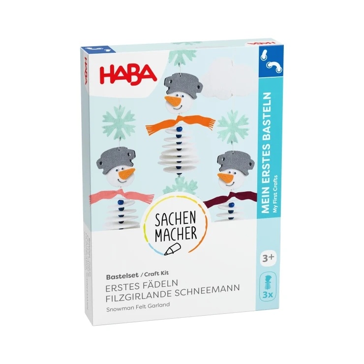 Premiers enfilages Guirlande Bonhommes de neige - Craft Kits / Haba – Image 4