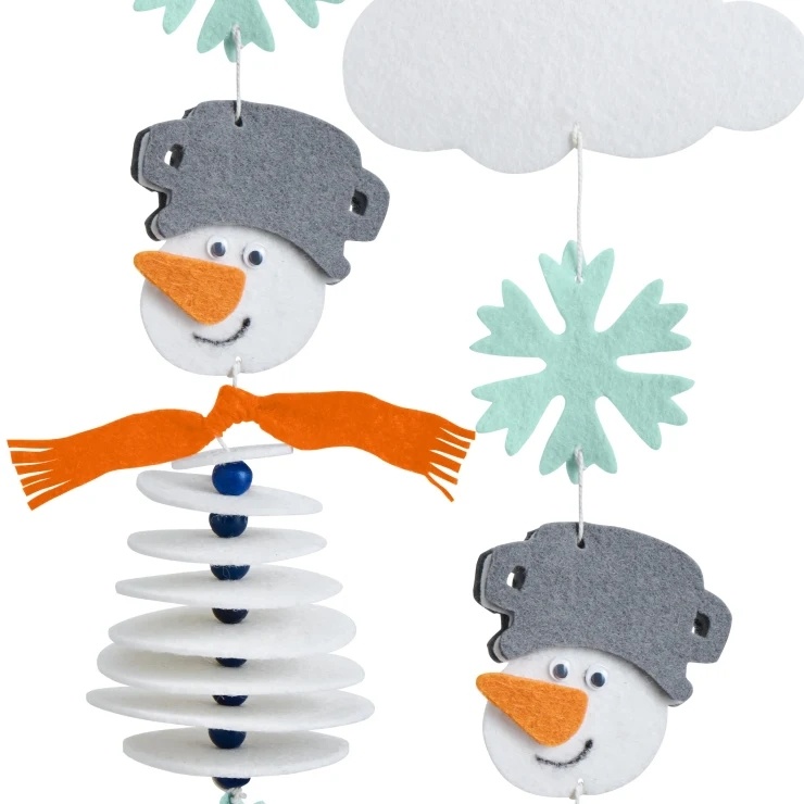 Premiers enfilages Guirlande Bonhommes de neige - Craft Kits / Haba – Image 3