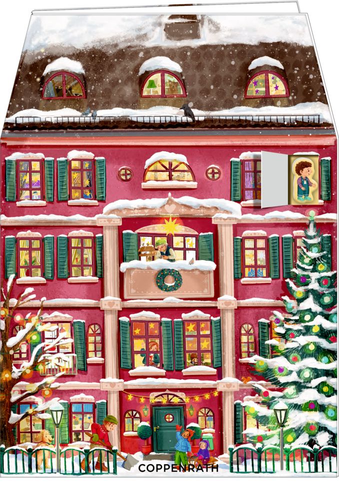 Ma maison de Noël colorée - calendrier de l'Avent magnétique / Die Spiegelburg