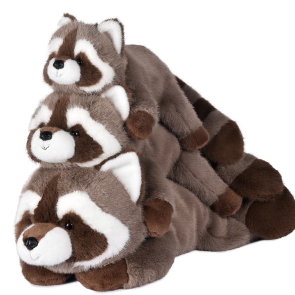 Peluche lestée Vasco le raton laveur / Histoire d'Ours