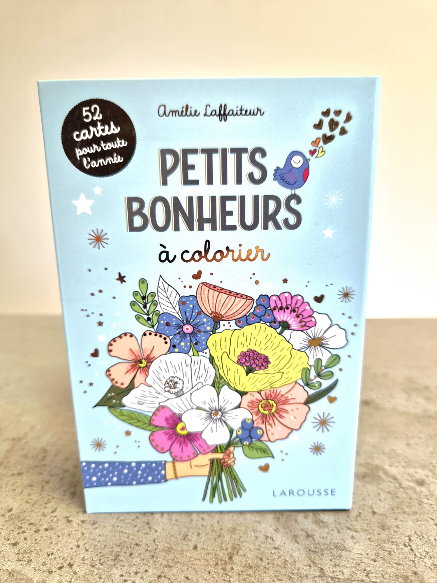 Petits bonheurs à colorier - 52 cartes à colorier / Larousse