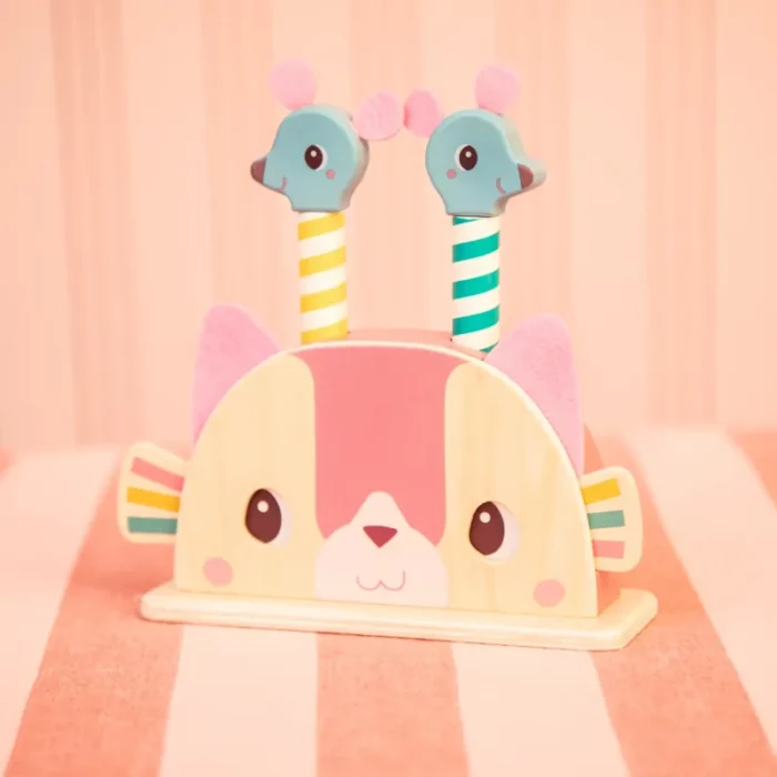 Jouet pop-up en bois Jeanne le chat / Lilliputiens