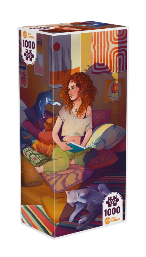 Chill with cats - Puzzle 1000pcs Universe / Iello