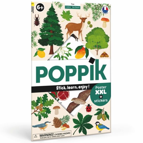 Poster pédagogique + 54 stickers - L’ARBRE / Poppik