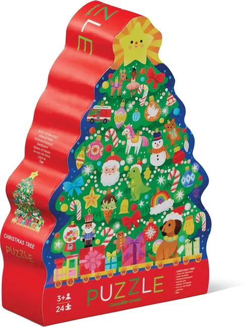 Puzzle de 24 pièces  Sapin de Noël / Crocodile Creek